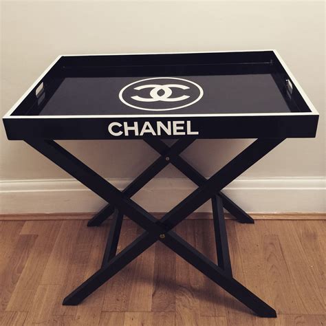 chanel keycord|table with keyboard tray.